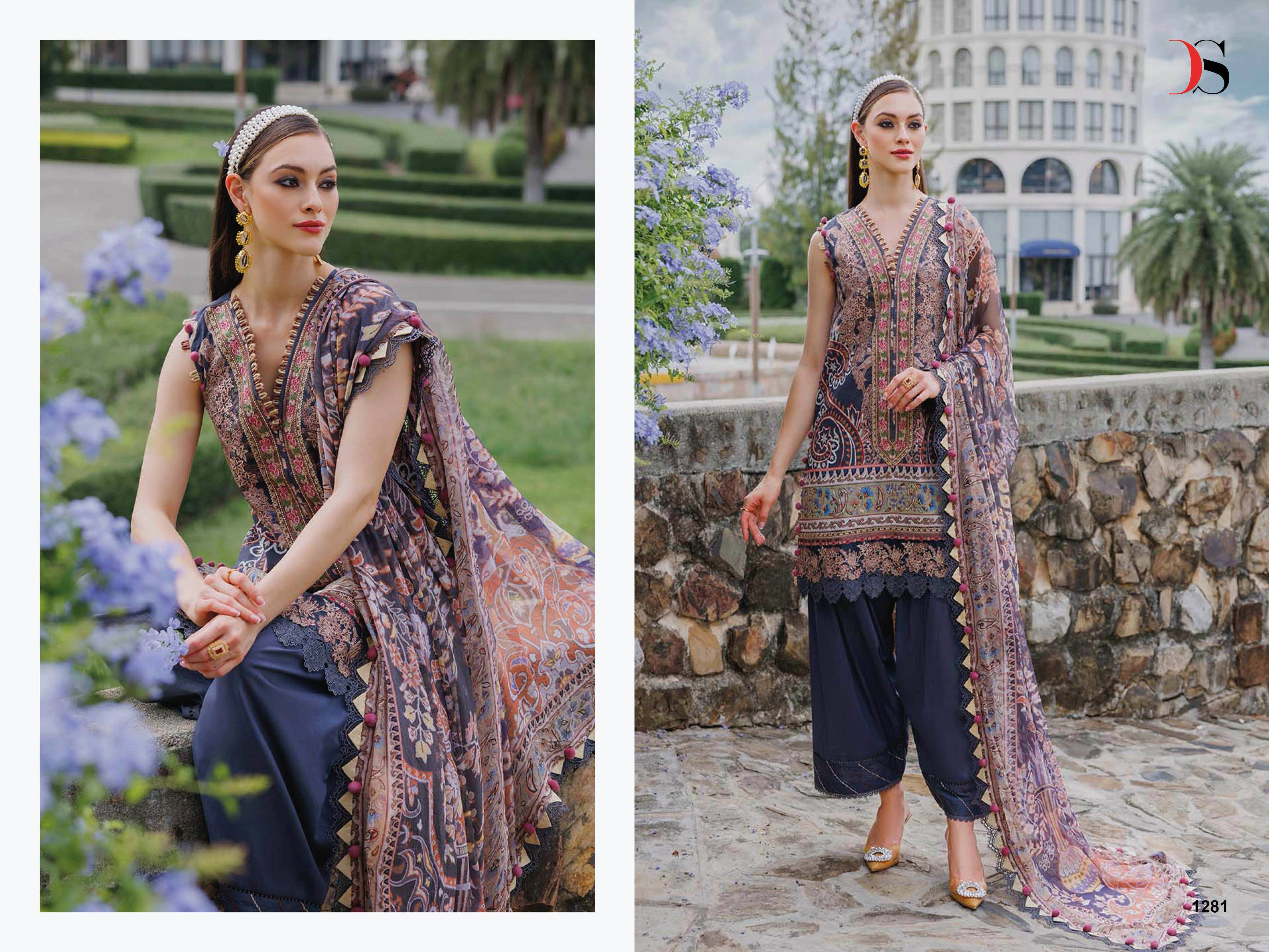  Jade Urban Lawn 25-5 BY DEEPSY SUITS 1281 TO 1288 SERIES Pakistani Stylish Embroidered Cotton Dresses At Wholesale Price